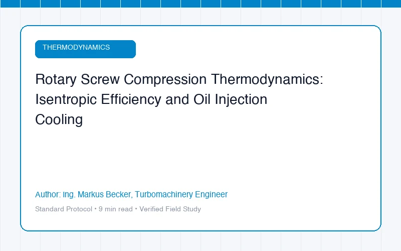 Rotary Screw Compression Thermodynamics: Isentropic Efficiency and Oil Injection Cooling